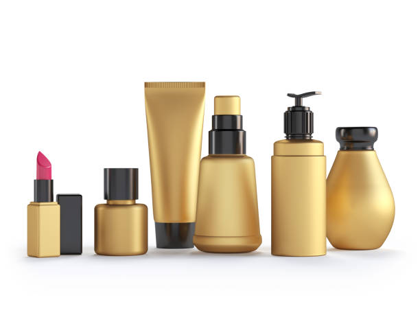istock Beauty products gold and black 1180175059