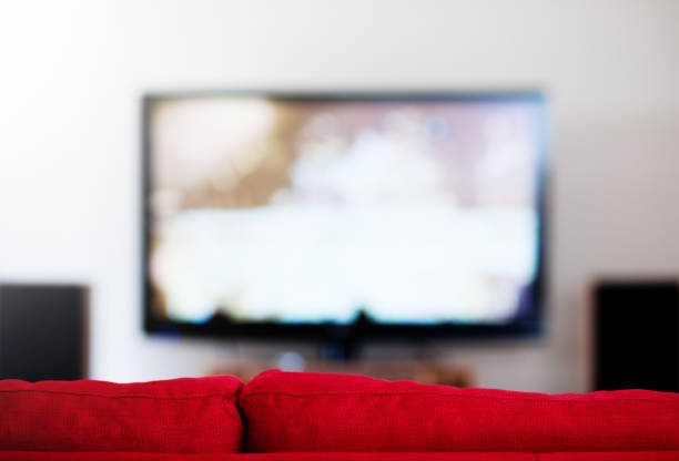 istock Sofa with out-of-focus television set 1180175866