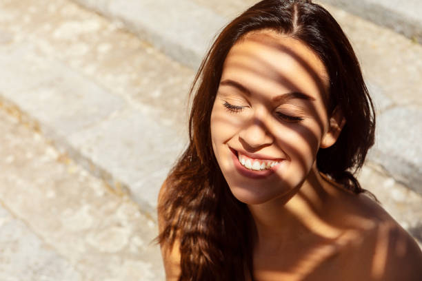 istock brunette woman on vacation on majorca 1180178387