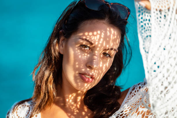 istock brunette woman on vacation on majorca 1180178446