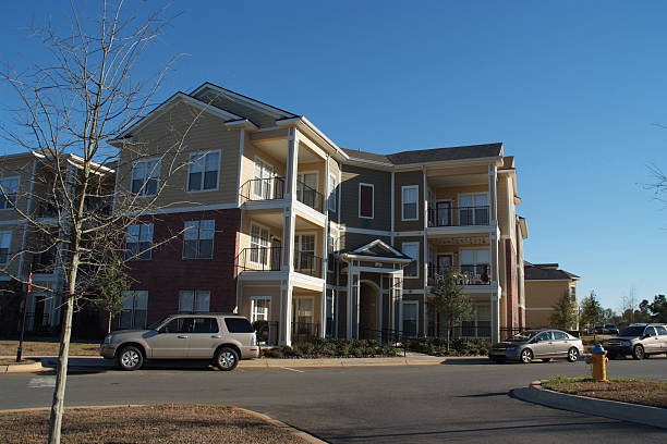 istock College Apartments in the Setting Sun 118018009