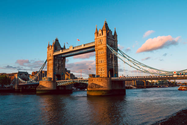 istock Tower Bridge in London at sunset 1180181579