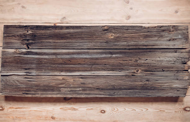 istock Very old wood planks texture with rusty nails 1180182128