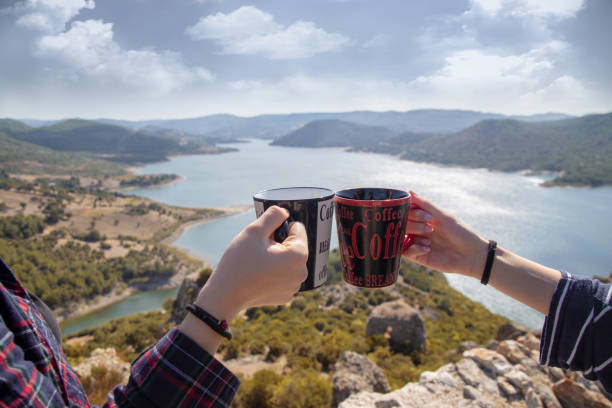 istock Coffee time for people. People drinks coffee. 1180189257
