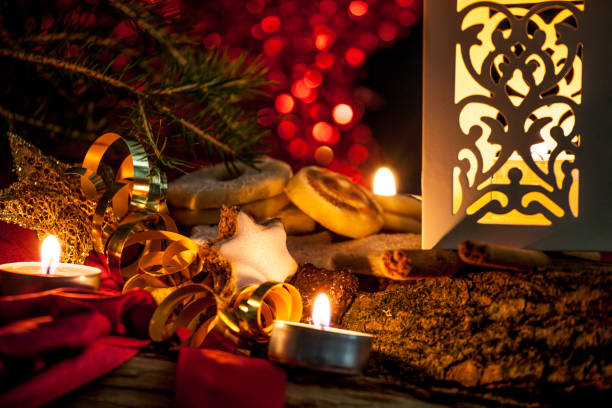 noel dekorasyonu - weihnachten stok fotoğraflar ve resimler