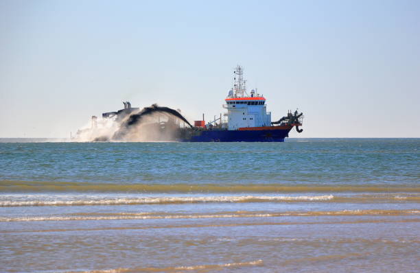 istock Trailing suction hopper dredger. North Sea, the Netherlands. 1180199905