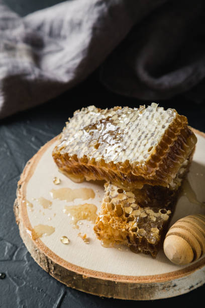 istock Bee honeycombs, honey in bee honeycombs 1180201144