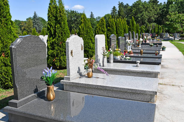 istock Tombstones in the public cemetery 1180203853