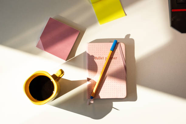 istock Morning coffee and journaling in the morning 1180207422
