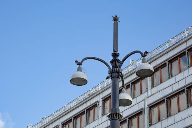 istock Street lamp in front of a facade 1180210851