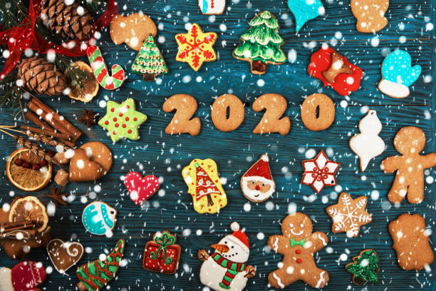 istock Gingerbreads for new 2020 years 1180211402