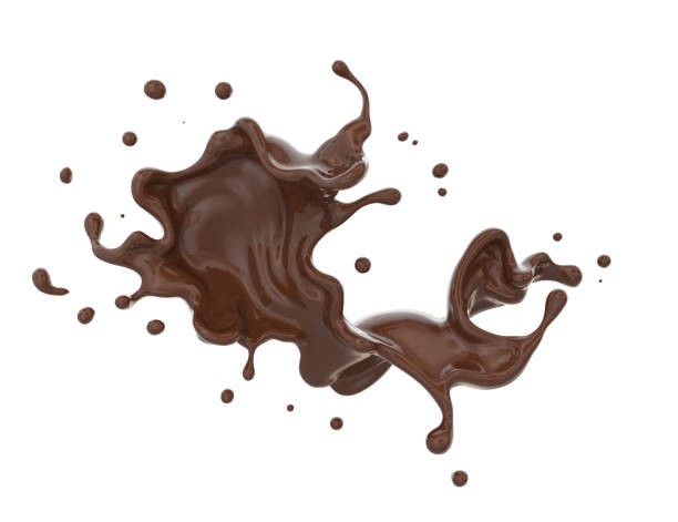 istock Chocolate Milk splash in shape of spiral. 1180211438
