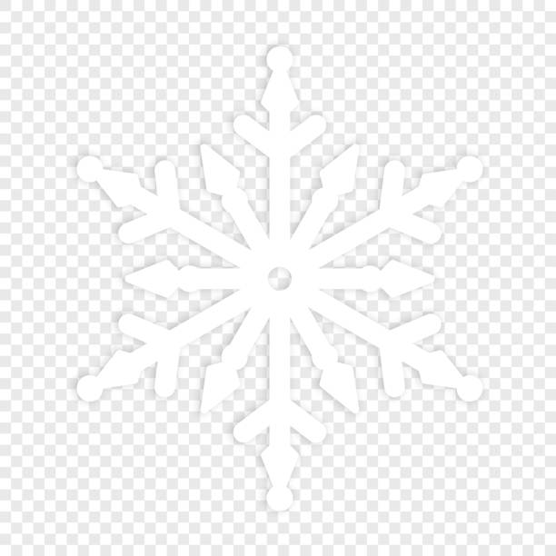 ilustrações de stock, clip art, desenhos animados e ícones de isolated winter snowflake. element - 7963