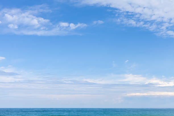 istock Sea water under cloudy blue sky 1180218278
