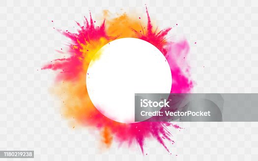 Colorful Powder Paint Stock Illustration - Download Image Now - Holi,  Splashing, Spray - iStock