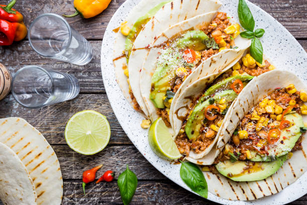 istock Mexican tacos with meat 1180222176