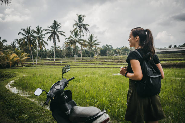 istock Solo traveler woman having a break 1180222192