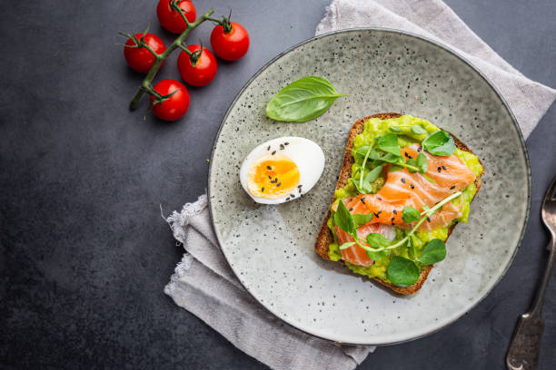 istock Toast with avocado cream 1180222300