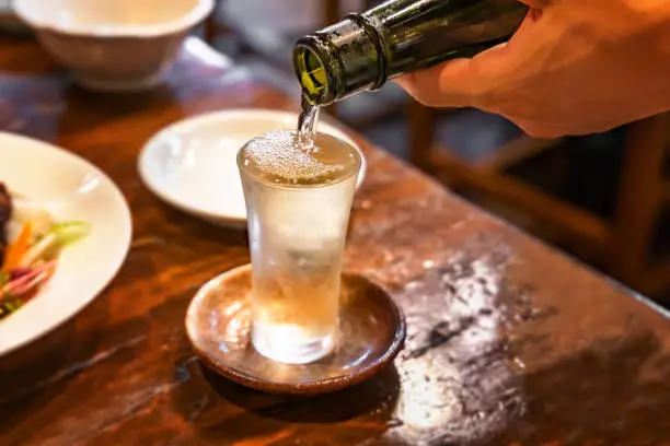 A well-chilled delicious sake