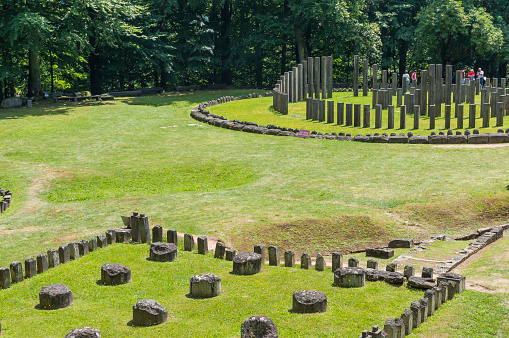 Sarmizegetusa Regia, Romania - August 4, 2019: Sarmizegetusa Regia was the capital and the most important military, religious and political centre of the Dacians prior to the wars with the Roman Empire