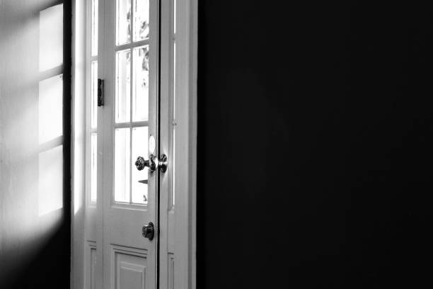 Bright office building corridors