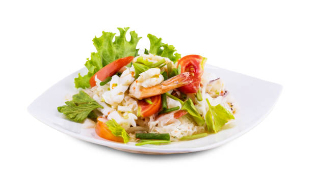 istock Seafood salad spicy food 1180226885