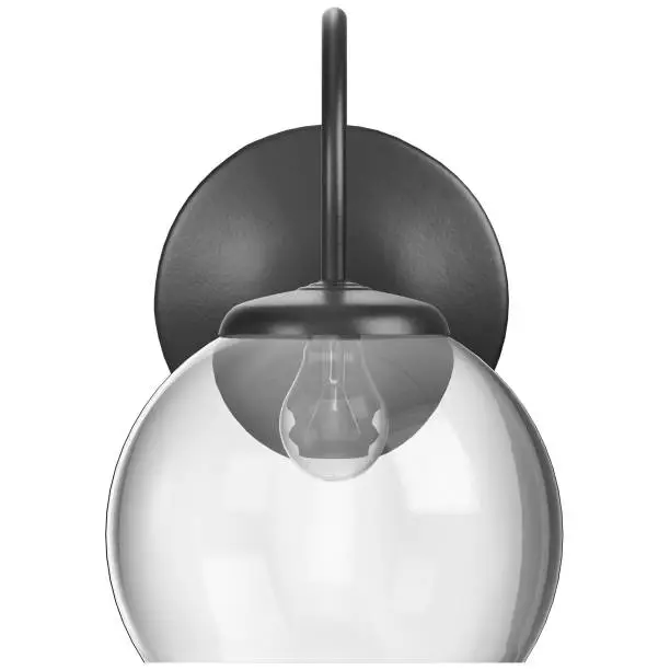 3D rendering illustration of a wall lamp