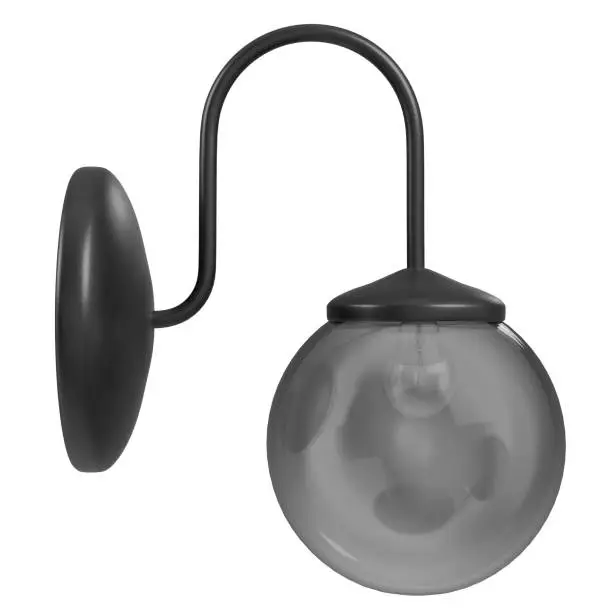 3D rendering illustration of a wall hanging lamp