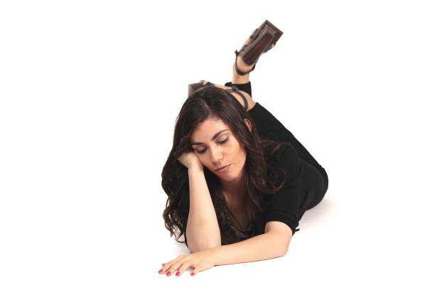 istock Portrait of a beautiful lady posing for  the camera on isolated background 1180241069