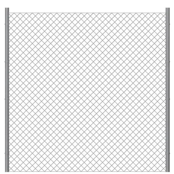 3D rendering illustration of a wire fence