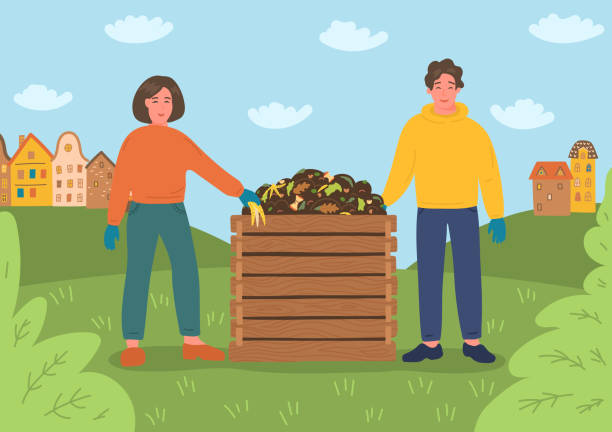 Compost Man 250+ Man Composting Stock Illustrations, Royalty-Free Vector Graphics ...
