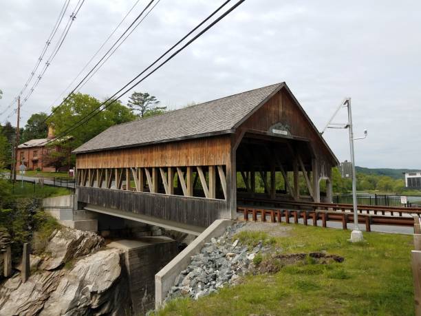 istock covered bridge in Quechee, Vermont with wooden covering 1180249991