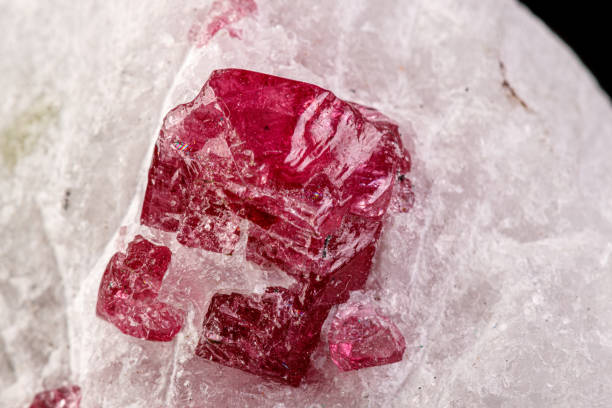 istock macro mineral stone spinel black background 1180253137