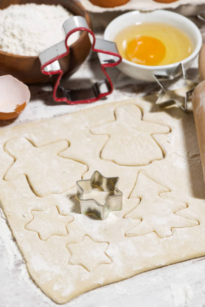 istock ingredients and dough for baking Christmas cookies, closeup 1180254532