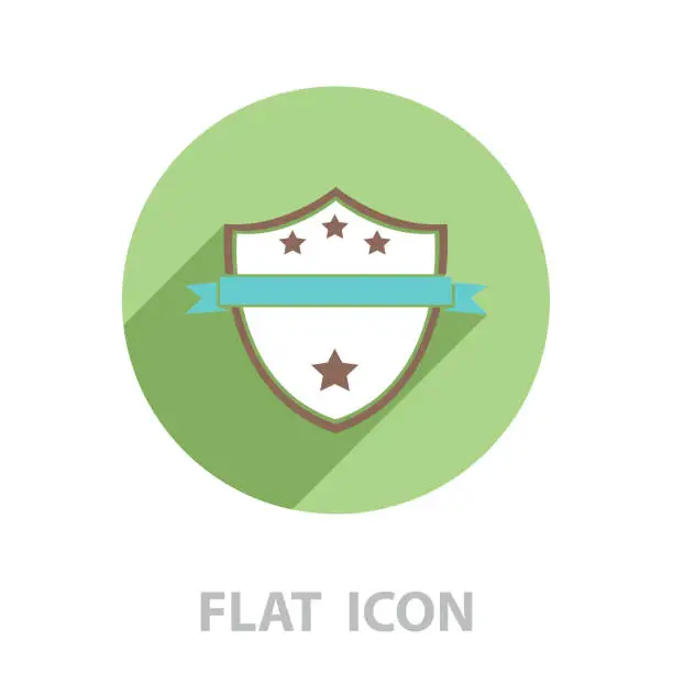 Vector illustration of Shield protection icon. vector illustration