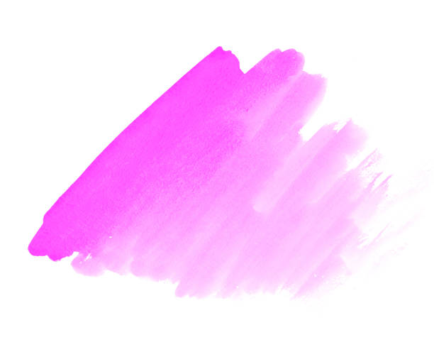 istock Fuchsia purple watercolor paint stain space 1180259081