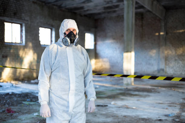 istock Emergency situations specialist stands inside the building where the accident occurred. 1180270223