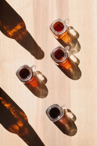 Creative concept of hot summer day and cold beer