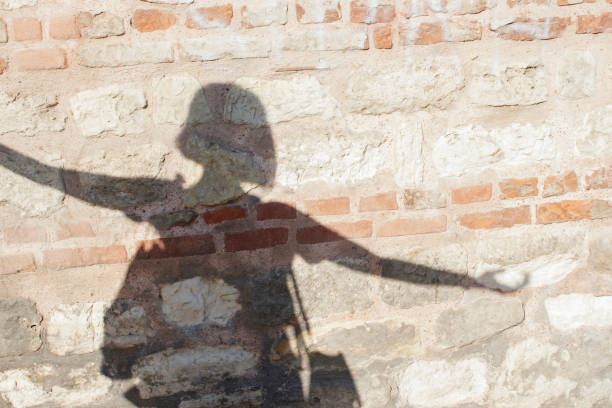 istock female silhouette on the wall 1180270939