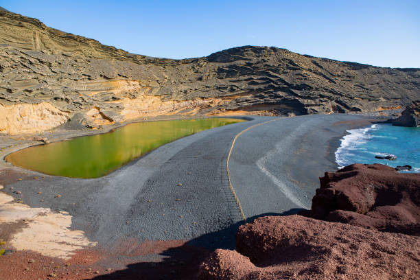 Cahrco de los Verdes a famous landmark in Lanzarote - Also called Charco de los Clicos