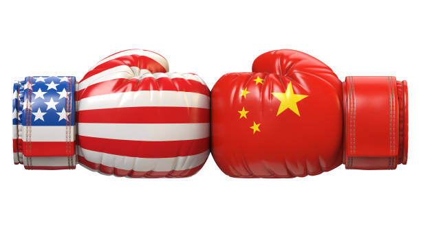 USA against Chinese boxing glove