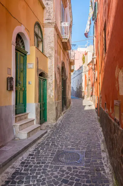 Photo of Scenic sight in the beautiful island of Procida, near Napoli, Campania region, Italy.