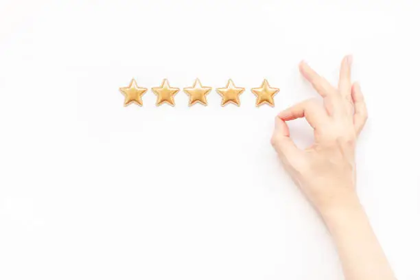 Photo of Five stars Customer Experience Feedback Concept