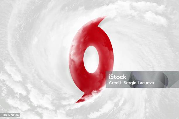 3d Illustration Idea For Super Typhoon Halting Rugby In Japan Stock Photo - Download Image Now
