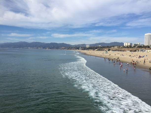 istock Ocean view. Venice beach. Nature. Beach. Blue water. Blue sky. Nature. 1180281826