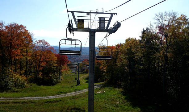 istock Vermont ski lift tower in autumn 1180282580
