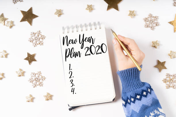 istock Christmas flat lay scene with golden decorations 1180292325