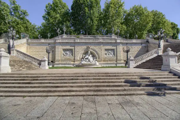 Photo of Montagnola Park - historical steps - Bologna - Italy