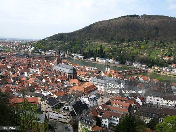 Aussicht Auf Heidelberg Am Neckar Stockfoto und mehr Bilder von Baden-Württemberg - Baden-Württemberg, Bauwerk, Berg