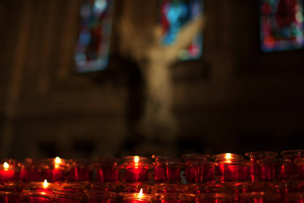 istock burning candles in glass lanterns 1180297465